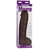 Большая насадка для трусиков Vac-U-Lock Realistic Hung - 31,7 см. - Doc Johnson - купить с доставкой в Орехово-Зуево