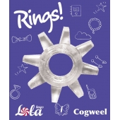 Прозрачное эрекционное кольцо Rings Cogweel - Lola Games - в Орехово-Зуево купить с доставкой