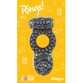 Чёрное эрекционное кольцо Rings Ringer - Lola Games - в Орехово-Зуево купить с доставкой