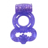Фиолетовое эрекционное кольцо Rings Treadle с подхватом - Lola Games - в Орехово-Зуево купить с доставкой
