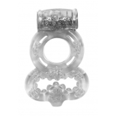 Прозрачное эрекционное кольцо Rings Treadle с подхватом - Lola Games - в Орехово-Зуево купить с доставкой