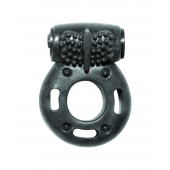 Черное эрекционное кольцо с вибрацией Rings Axle-pin - Lola Games - в Орехово-Зуево купить с доставкой