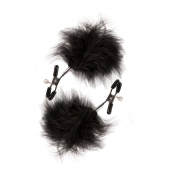 Зажимы для сосков с пухом FEATHERED NIPPLE CLAMPS - Blush Novelties - купить с доставкой в Орехово-Зуево