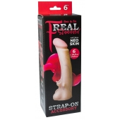 Телесная насадка REAL Standard с усиками на основании - 19 см. - LOVETOY (А-Полимер) - купить с доставкой в Орехово-Зуево