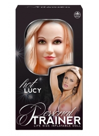 Надувная кукла с вибрацией и 2 любовными отверстиями Hot Lucy Lifesize Love Doll - NMC - в Орехово-Зуево купить с доставкой
