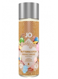 Смазка на водной основе Candy Shop Butterscotch с ароматом ирисок - 60 мл. - System JO - купить с доставкой в Орехово-Зуево
