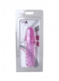 Розовая насадка с нежными шипами - 13,5 см. - Toyfa Basic - в Орехово-Зуево купить с доставкой