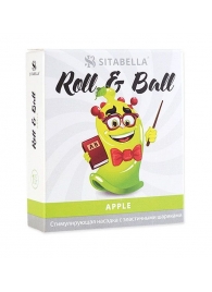 Стимулирующий презерватив-насадка Roll   Ball Apple - Sitabella - купить с доставкой в Орехово-Зуево