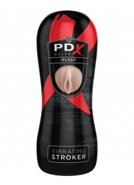 Мастурбатор-вагина Vibrating Pussy Stroker с вибрацией - Pipedream - в Орехово-Зуево купить с доставкой