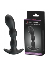 Черный анальный стимулятор простаты с вибрацией Special Anal Massager - 14,5 см. - Baile - в Орехово-Зуево купить с доставкой