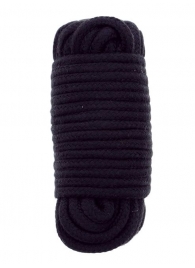 Черная веревка для связывания BONDX LOVE ROPE - 10 м. - Dream Toys - купить с доставкой в Орехово-Зуево