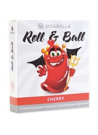 Стимулирующий презерватив-насадка Roll   Ball Cherry - Sitabella - купить с доставкой в Орехово-Зуево
