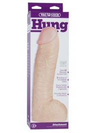 Огромная насадка-реалистик Vac-U-Lock Realistic Hung - 31,7 см. - Doc Johnson - купить с доставкой в Орехово-Зуево