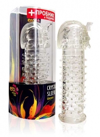 Закрытая прозрачная насадка на пенис Crystal Sleeve Faraon - 13,5 см. - Erowoman-Eroman - в Орехово-Зуево купить с доставкой