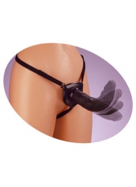Черный податливый страпон Posable Partner Strap-On - 17,8 см. - Pipedream - купить с доставкой в Орехово-Зуево