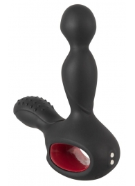 Черный вибромассажер простаты с нагревом и ротацией Prostate Plug - 14,5 см. - Orion - в Орехово-Зуево купить с доставкой