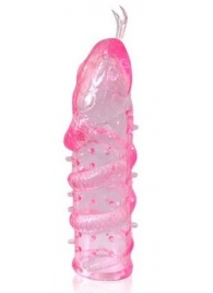 Закрытая рельефная насадка Crystal sleeve snakes в виде змеи с усиками - 14 см. - Erowoman-Eroman - в Орехово-Зуево купить с доставкой