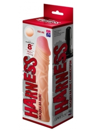 Насадка на пояс Harness RED LINE - 21,5 см. - LOVETOY (А-Полимер) - купить с доставкой в Орехово-Зуево