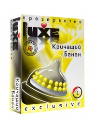 Презерватив LUXE  Exclusive  Кричащий банан  - 1 шт. - Luxe - купить с доставкой в Орехово-Зуево