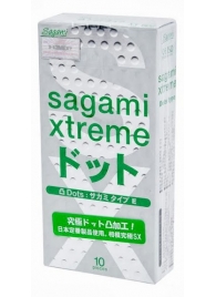 Презервативы Sagami Xtreme Type-E с точками - 10 шт. - Sagami - купить с доставкой в Орехово-Зуево