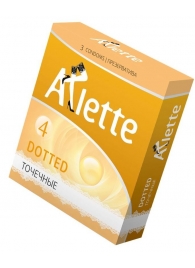 Презервативы Arlette Dotted с точечной текстурой - 3 шт. - Arlette - купить с доставкой в Орехово-Зуево