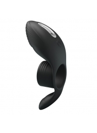 Черное кольцо на пенис с вибрацией Vibration Penis Sleeve - Baile - в Орехово-Зуево купить с доставкой