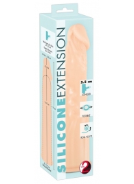 Телесная насадка-удлинитель Silicone Extension - 19 см. - Orion - в Орехово-Зуево купить с доставкой