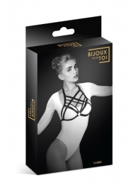 Черная упряжь на грудь Clara - Bijoux Pour Toi - купить с доставкой в Орехово-Зуево