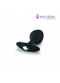 Черная пробка Mystim Rocking Vibe S с возможностью подключения к электростимулятору - 9,7 см. - MyStim - купить с доставкой в Орехово-Зуево