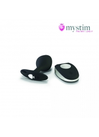 Черная пробка Mystim Rocking Vibe S с возможностью подключения к электростимулятору - 9,7 см. - MyStim - купить с доставкой в Орехово-Зуево