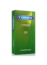 Текстурированные презервативы Torex  С точками  - 12 шт. - Torex - купить с доставкой в Орехово-Зуево