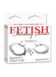 Металлические наручники Beginner s Metal Cuffs - Pipedream - купить с доставкой в Орехово-Зуево