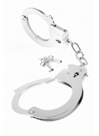 Металлические серебристые наручники Designer Metal Handcuffs - Pipedream - купить с доставкой в Орехово-Зуево