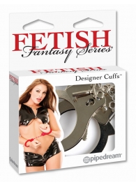 Металлические серебристые наручники Designer Metal Handcuffs - Pipedream - купить с доставкой в Орехово-Зуево