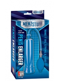 Синяя вакуумная помпа MENZSTUFF PENIS ENLARGER - Dream Toys - в Орехово-Зуево купить с доставкой