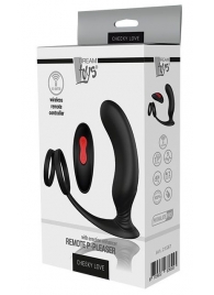 Черный массажер простаты REMOTE P-PLEASER - Dream Toys - в Орехово-Зуево купить с доставкой