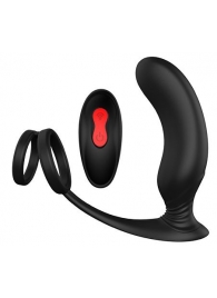Черный массажер простаты REMOTE P-PLEASER - Dream Toys - в Орехово-Зуево купить с доставкой