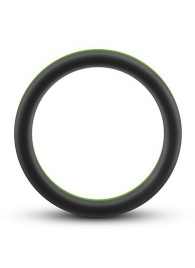 Черно-зеленое эрекционное кольцо Silicone Go Pro Cock Ring - Blush Novelties - в Орехово-Зуево купить с доставкой
