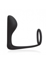 Стимулятор простаты с фиксацией эрекционным кольцом Prostate Gear - BlueLine - в Орехово-Зуево купить с доставкой