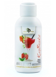 Интимный гель-смазка JUICY FRUIT с ароматом клубники - 100 мл. - БиоМед - купить с доставкой в Орехово-Зуево