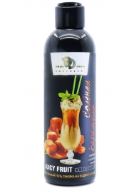 Интимный гель-смазка JUICY FRUIT с ароматом солёной карамели - 200 мл. - БиоМед - купить с доставкой в Орехово-Зуево