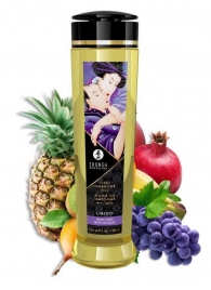 Массажное масло Libido Exotic Fruits с ароматом экзотических фруктов - 240 мл. - Shunga - купить с доставкой в Орехово-Зуево