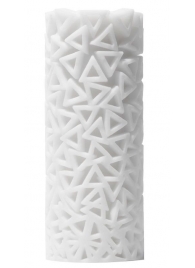 Белый 3D мастурбатор PILE - Tenga - в Орехово-Зуево купить с доставкой