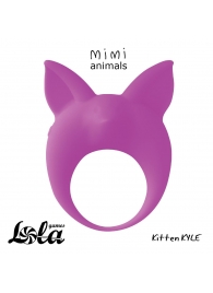 Фиолетовое эрекционное кольцо Kitten Kyle - Lola Games - в Орехово-Зуево купить с доставкой