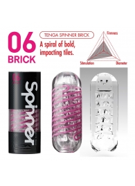 Мастурбатор SPINNER Brick - Tenga - в Орехово-Зуево купить с доставкой