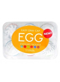 Набор из 6 мастурбаторов Tenga EGG Easy Beat с различным рельефом - Tenga - в Орехово-Зуево купить с доставкой