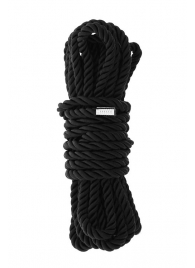 Черная веревка для шибари DELUXE BONDAGE ROPE - 5 м. - Dream Toys - купить с доставкой в Орехово-Зуево