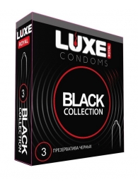 Черные презервативы LUXE Royal Black Collection - 3 шт. - Luxe - купить с доставкой в Орехово-Зуево