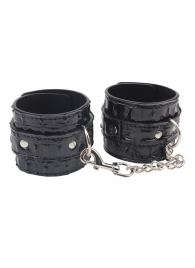 Черные наручники Surrender Wrist Restraints - Chisa - купить с доставкой в Орехово-Зуево