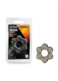 Дымчатое эрекционное кольцо Stay Hard Thick Bead Cock Ring - Blush Novelties - в Орехово-Зуево купить с доставкой